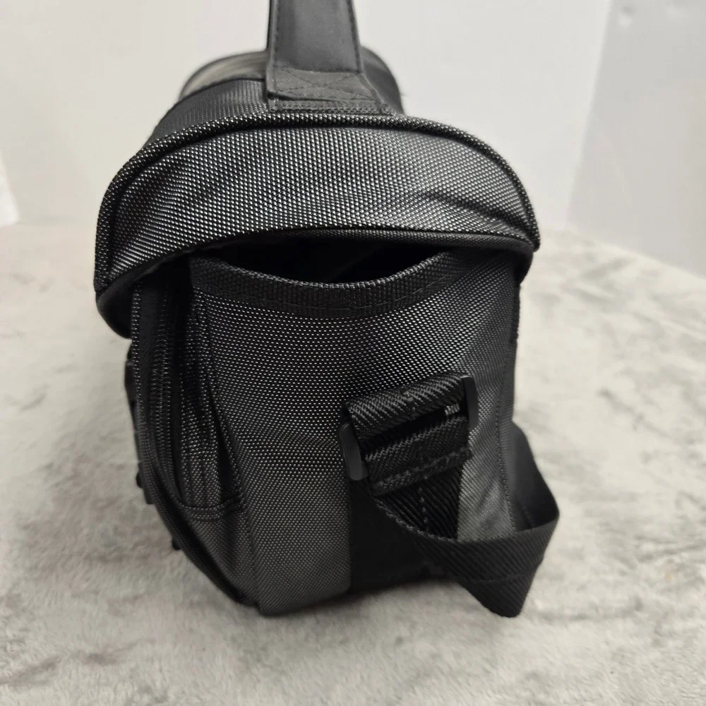 Nikon Camera Messenger Bag Black Grey Padded DSLR Gadget Bag Shoulder Strap